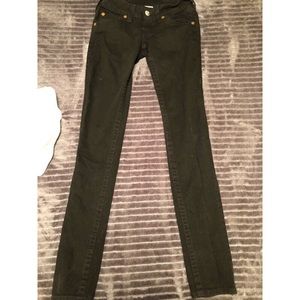 Straight leg black true religion jeans